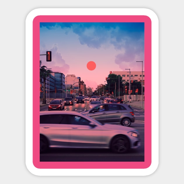 Sunset Colors Sticker by funglazie